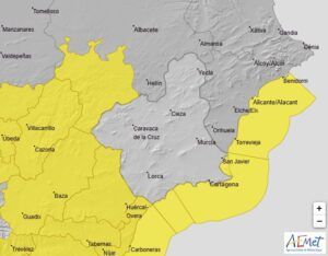 Meteorología actualiza su aviso amarillo por viento de 50-60 km/h y olas de 3 m en el litoral, vigente hasta las 22 h de hoy - 1, Foto 1