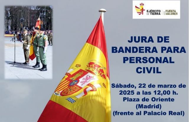 Defensa organiza una Jura de Bandera para personal civil en la Plaza de Oriente (Madrid) - 1, Foto 1