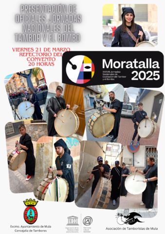 Mula presenta este viernes su delegación oficial para las XXXVIII Jornadas Nacionales del Tambor y el Bombo de Moratalla - 1, Foto 1