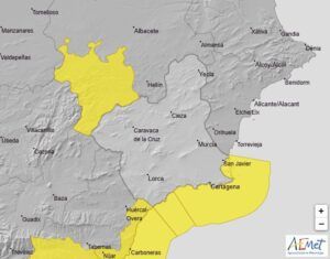 Meteorología advierte de viento del suroeste de 50-60 km/h y olas de 2 a 3 m mañana en el litoral de la Región (Aviso amarillo por fenómenos costeros) - 1, Foto 1