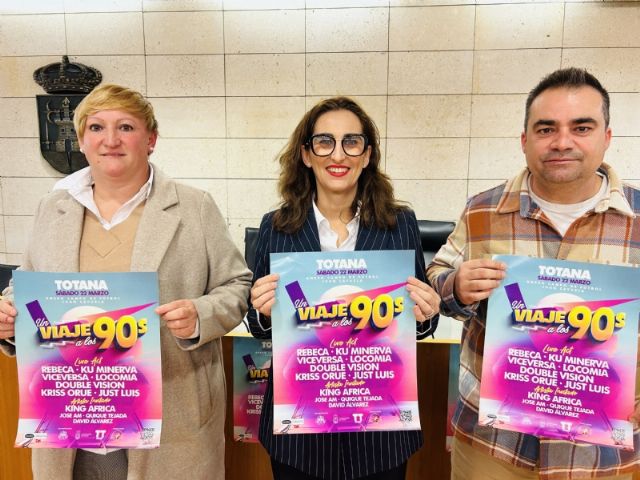 Totana acoge este sábado el evento “Un viaje a los 90´s” como colofón al programa del Carnaval 2025, Foto 1