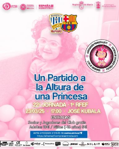 Alhama acoge un partido solidario en apoyo a la Asociacin Princesa Rett, Foto 1