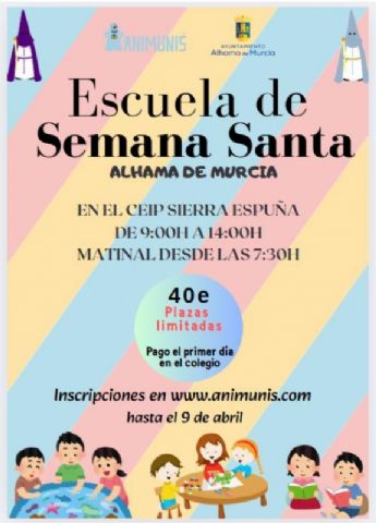 Abierto el plazo de inscripcin para la Escuela Municipal de Semana Santa 2025, Foto 1