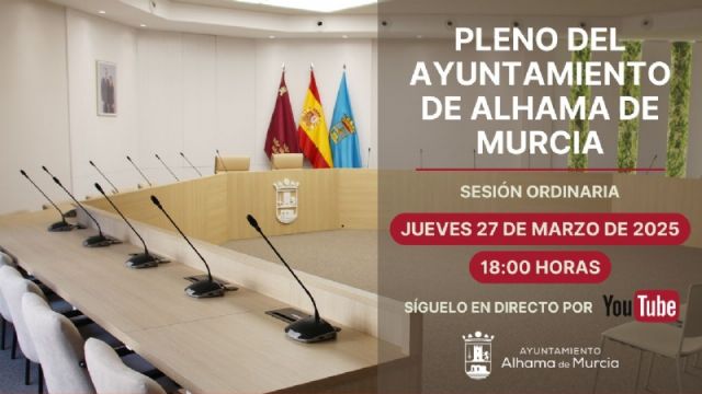 Convocatoria del Pleno Ordinario: jueves 27 de marzo de 2025, Foto 1