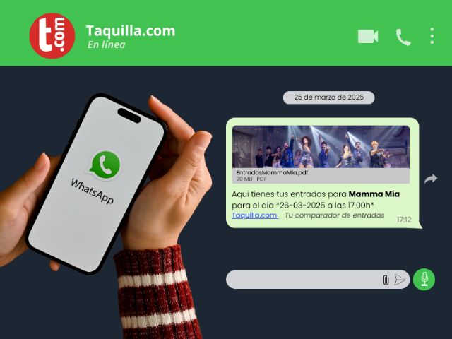Taquilla mejora la experiencia de compra con el envío de entradas por WhatsApp - 1, Foto 1