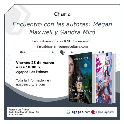 Megan Maxwell y Sandra Miró unen literatura y legado con un encuentro sobre amor y música en Canarias - 1, Foto 1