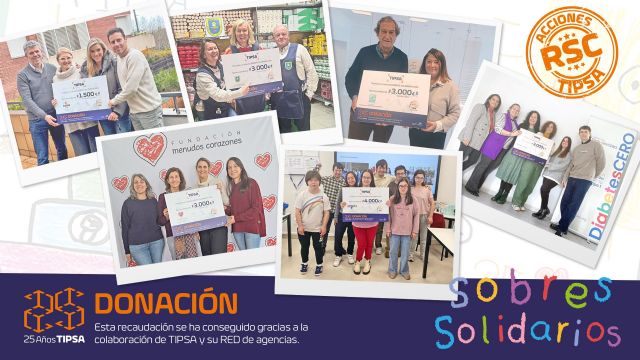 TIPSA concluye la novena edición de su Campaña Sobres Solidarios con una donación de cerca de 40.000€ - 1, Foto 1