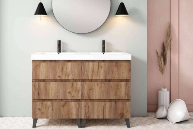 Convertir un baño en un santuario de organización; la magia de los muebles al suelo - 1, Foto 1