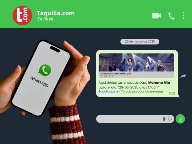 Taquilla implementa el envío de entradas por WhatsApp para mejorar el proceso de compra - 1, Foto 1
