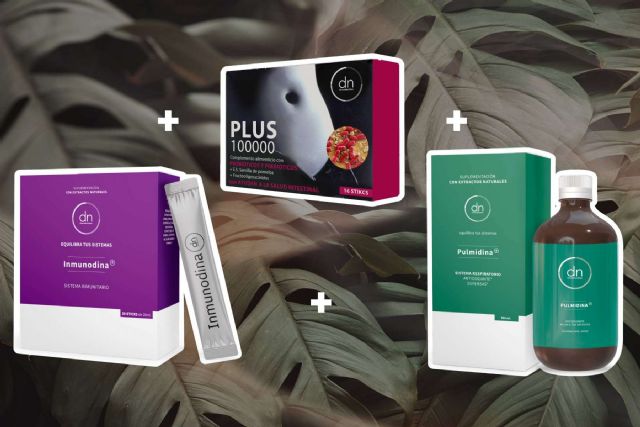 Pack de primavera de Direct Nutrition, refuerzo inmunitario con Inmunodina, Pulmidina y Plus 100.000 - 1, Foto 1