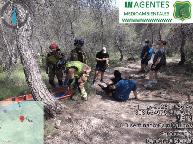 Evacuan a senderista que ha sufrido una caída en las inmediaciones del Eremitorio de la Luz - 1, Foto 1