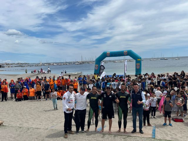 Alberto Lorente completa la 9ª etapa de su reto solidario Abracemos el mar , en San Javier - 1, Foto 1