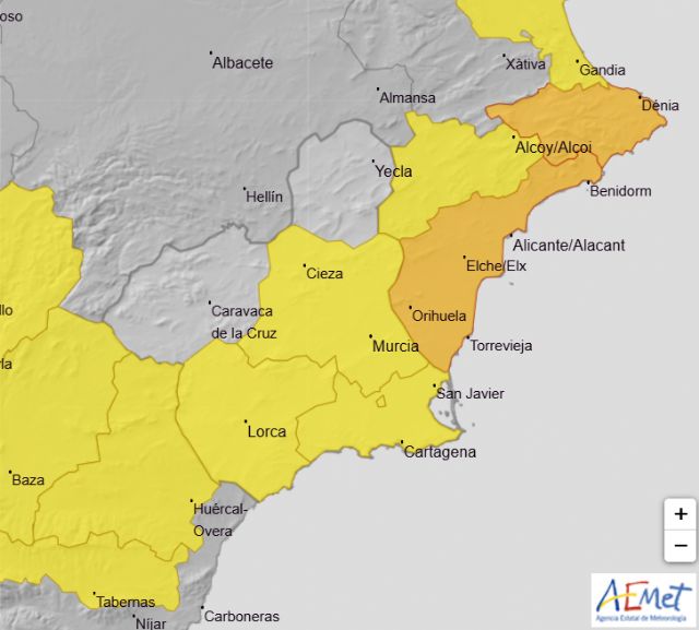 Meteorología actualiza los avisos en la Región de Murcia para este día 23 de mayo - 1, Foto 1