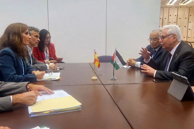 Mónica García se reúne con el ministro de Salud de Palestina para ofrecer ayuda sanitaria para Gaza - 1, Foto 1