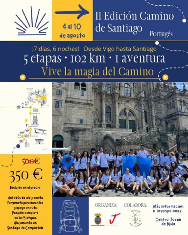Abierto el plazo de inscripción para la II Edición del Camino Portugués organizado por la concejalía de Juventud - 1, Foto 1