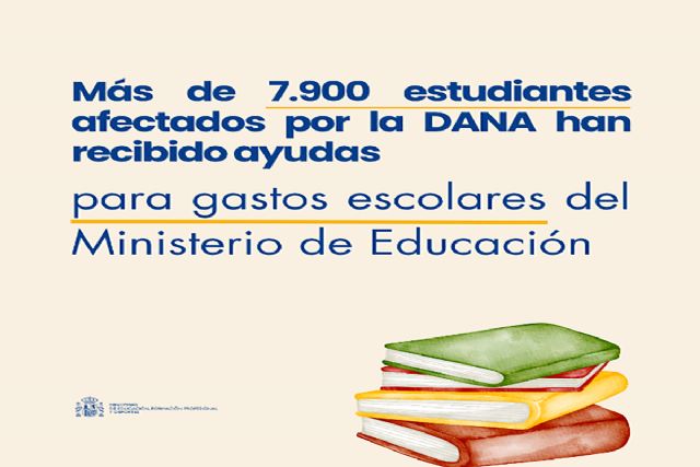 Más de 7.900 estudiantes afectados por la DANA han recibido ayudas para gastos escolares del Ministerio de Educación - 1, Foto 1