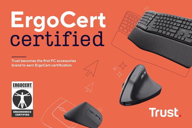 Trust se convierte en la primera marca de accesorios para PC en obtener la certificación ErgoCert - 1, Foto 1