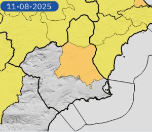 La AEMET advierte de temperaturas máximas para este lunes de hasta 40º C en la Vega del Segura (Aviso de nivel naranja) y 38º C en el Altiplano (Aviso de nivel amarillo) - 1, Foto 1