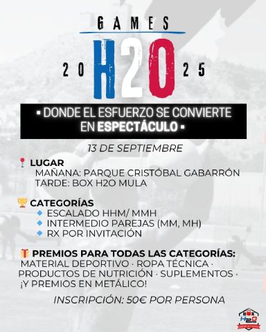 Mula acogerá los H2O Games 2025, la gran cita regional del crossfit - 1, Foto 1