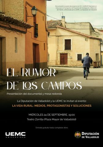 La UEMC y la Diputación de Valladolid estrenan el documental El rumor de los campos, una mirada íntima y crítica a la despoblación rural - 1, Foto 1