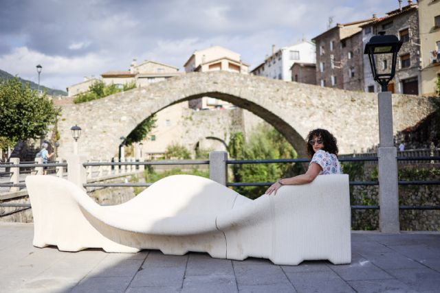 La tecnología pionera de aridditive en el primer banco de hormigón imprimido en 3D en la Pobla de Lillet - 1, Foto 1