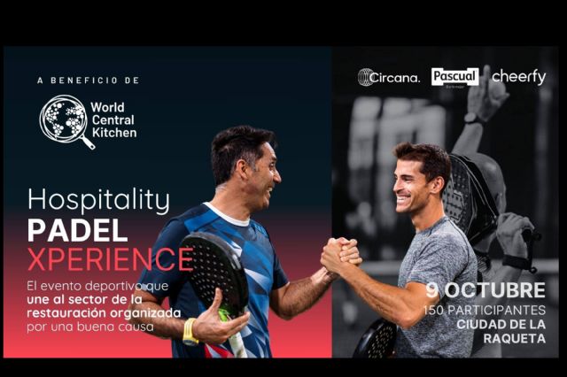 Cheerfy organiza el primer torneo benéfico de pádel con marcas de restauración líderes en apoyo a WCK - 1, Foto 1