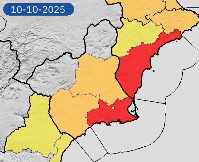 AEMET vuelve a activar la alerta naranja por lluvias en Alhama de Murcia hasta la medianoche, Foto 1