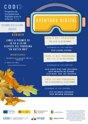 Nueva fase abierta y ampliacin de plazo de inscripcin para el Programa CODI  Competencias Digitales para menores de 9 a 13 aos, Foto 1