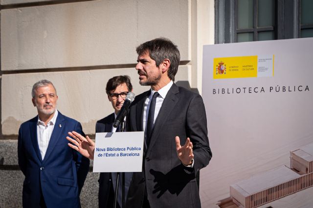Ernest Urtasun visita el inicio de obra de la Biblioteca Pública del Estado en Barcelona - 1, Foto 1