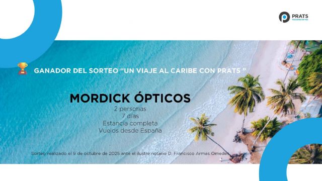 MORDICK ÓPTICOS gana el viaje al Caribe de la promoción de lentes polarizadas de Grupo Prats - 1, Foto 1