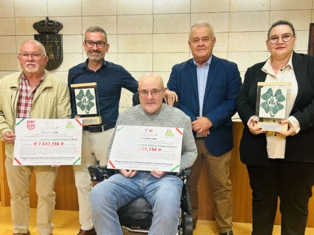 Totana recauda 7.647,15 euros en favor de la Asociación ELA RM a raíz de los actos organizados con motivo del partido de la Selección Veteranos de la FFRM y la Asociación Athletic Club de Bilbao - 1, Foto 1