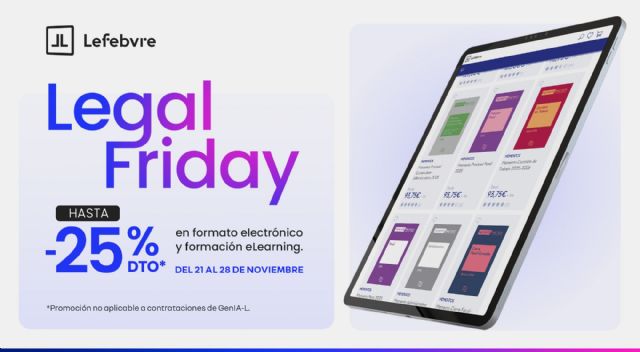 Lefebvre lanza una nueva edición del Legal Friday con descuentos hasta del 25 % para profesionales jurídicos - 1, Foto 1