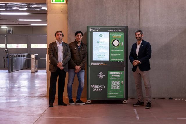 El Real Betis instala biorecicladora SDDR ® en La Cartuja para continuar fomentando el reciclaje responsable entre sus aficionados - 1, Foto 1