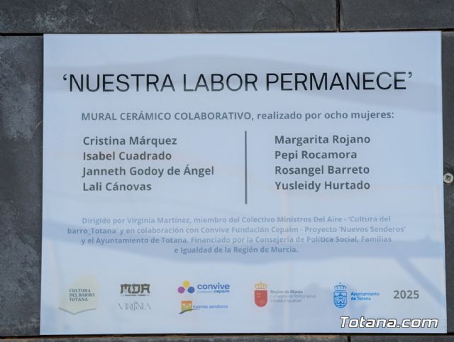 Nuestra labor permanece: Lbor inaugura un mural cermico que honra a la mujer rural y celebra la diversidad - 9