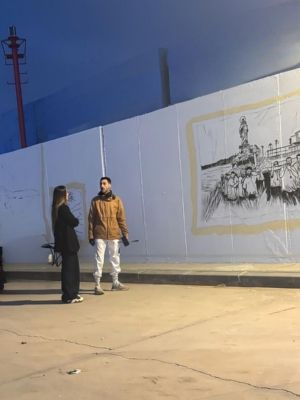 Mazarrn rinde homenaje a la historia de sus pescadores con un mural artstico de gran formato en el puerto pesquero, Foto 1