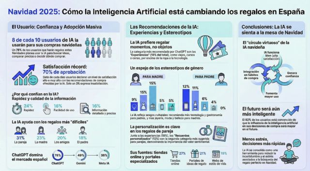 Los españoles recurrirán masivamente a la IA para decidir los regalos de Navidad y Reyes Magos - 1, Foto 1