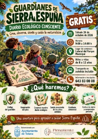 El programa “Raíz Joven Totana” acerca el bienestar emocional, el ocio saludable y la naturaleza a niños y adolescentes