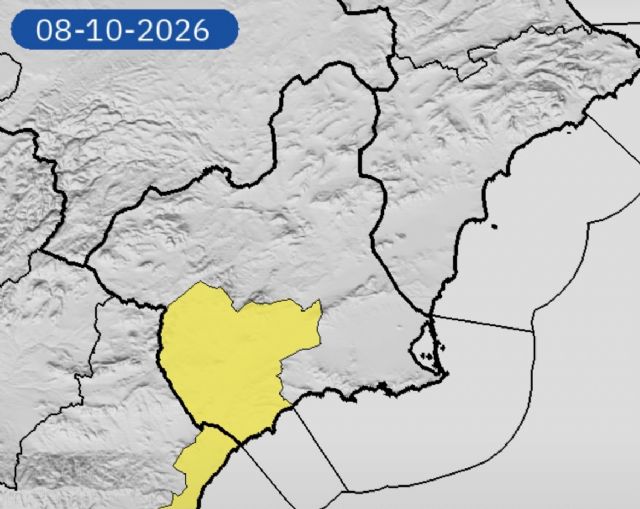 Alerta amarilla por tormentas en Alhama este jueves