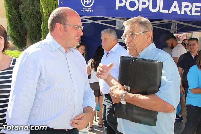 El secretario general del PP regional y presidente de la Comunidad, Pedro Antonio Snchez, mantuvo un encuentro con afiliados y simpatizantes en Totana - 14