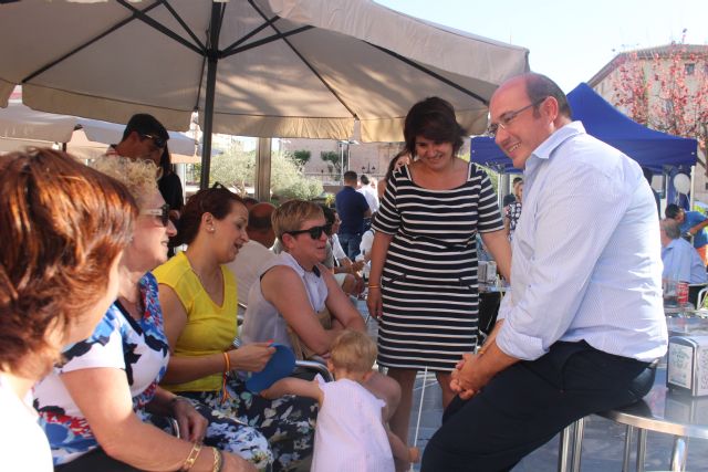 El secretario general del PP regional y presidente de la Comunidad, Pedro Antonio Snchez, mantuvo un encuentro con afiliados y simpatizantes en Totana - 32