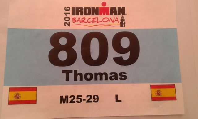 Thomas Bonsack del Club Totana Triathln en el Ironman de Barcelona - 12