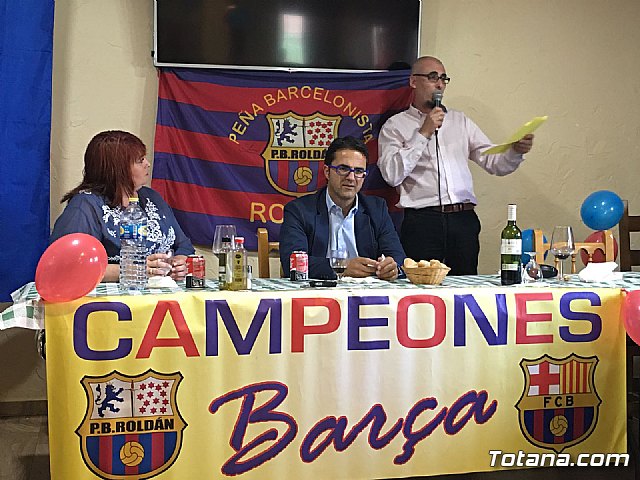 La Peña Barcelonista de Totana estuvo presente en el VII aniversario de la PB Roldn - 3