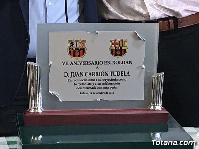 La Peña Barcelonista de Totana estuvo presente en el VII aniversario de la PB Roldn - 5
