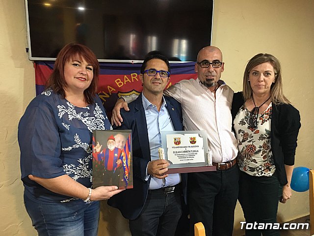 La Peña Barcelonista de Totana estuvo presente en el VII aniversario de la PB Roldn - 6