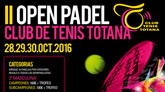 El II Open de Padel Club de Tenis Totana tendrá lugar este fin de semana