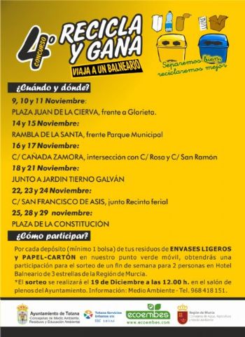 Se inicia la campaña de concienciacin para fomentar el reciclaje selectivo de residuos 