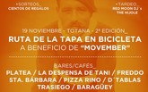 El próximo sábado 19 de noviembre tendrá lugar la 2ª edición de la Ruta de la Tapa en Bicicleta x Totana a beneficio de Movember