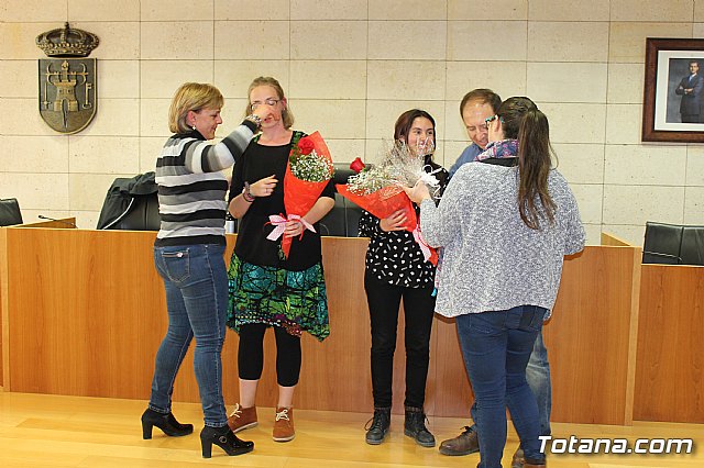 Dos jvenes europeas han concluido hoy sus prcticas formativas en el Ayuntamiento de Totana, en el marco del programa 