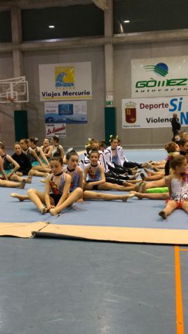 Excelente estreno del club Rtmica Totana, que logr el oro en todas sus categoras en el XI Campeonato interescuelas Ciudad de Lorca - 48