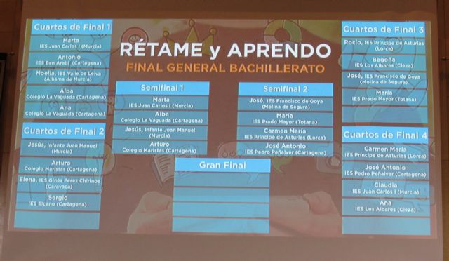 La totanera Mara Andreo Yllanes particip en la Fase Final del concurso «Rtame y aprendo», en la categora de Bachillerato - 7